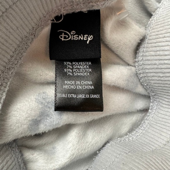 Disney Mickey Mouse Gray Fleece Pajama Set Top Pants XXL 2XL Plus Size Womens - Picture 3 of 8